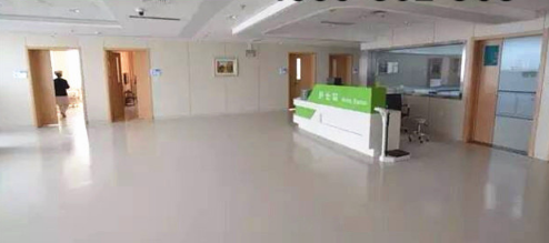 上海华山医院分院PVC同质透心塑胶地板2